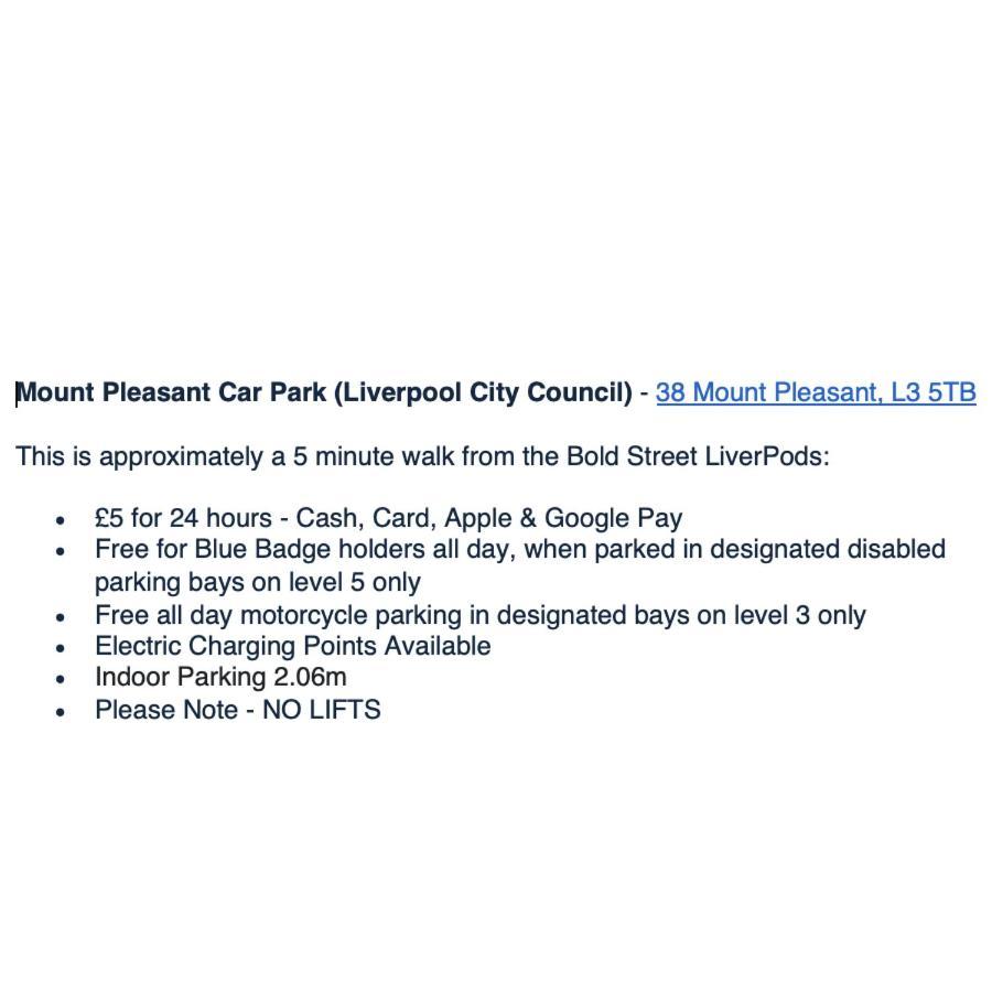 The Bold St Liverpods By Serviced Living ליברפול מראה חיצוני תמונה